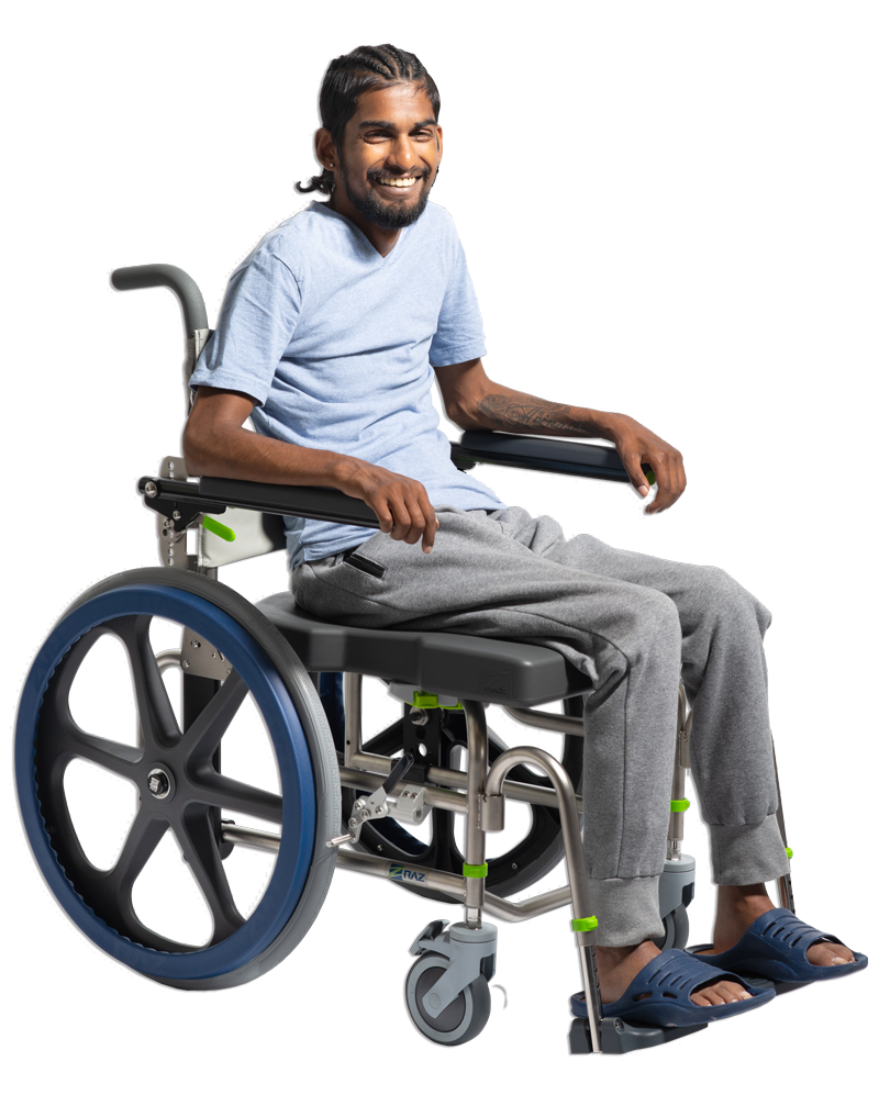 RAZ Designs shower commode chair