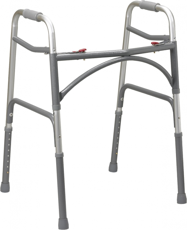 Heavy duty folding walker