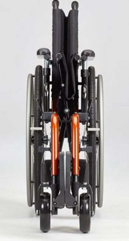 Custom lightweight wheelchair -Catalyst 4 folded