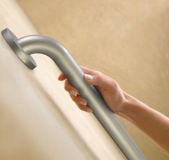 Stainless Steel grab bar - Moen 3 Handicap bars 3