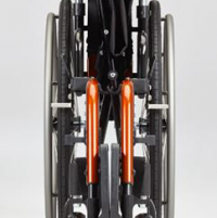 Custom lightweight wheelchair -Catalyst 4 folded thumbnail